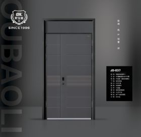 轻奢系统装甲门精雕铝木装甲门
