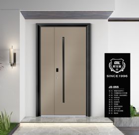 轻奢系统装甲门精雕铝木装甲门