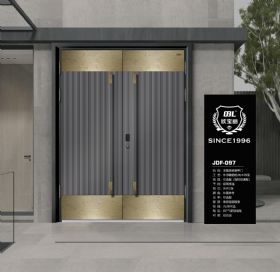 轻奢系统装甲门浮雕铝木装甲门